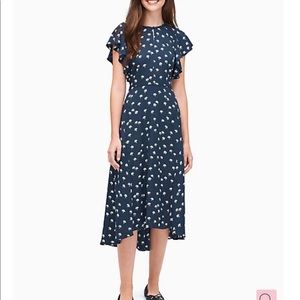 Kate Spade daisy toss flutter sleeve dress